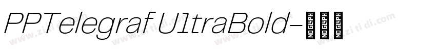 PPTelegraf U1traBold字体转换